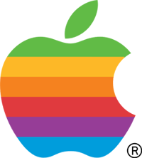 Logo arco-&iacute;ris da Apple