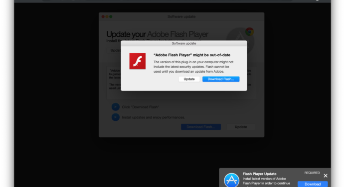 What version of adobe flash can i download on my mac mini laptop