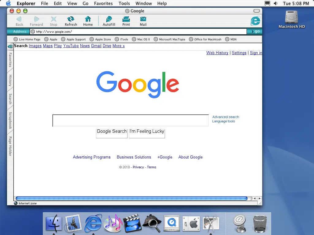 Microsoft Internet Explorer 5 para Mac